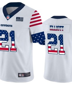 Dallas Cowboys 21 White Throwback Flag Jersey - Robokeg