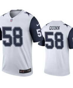 Dallas Cowboys #58 Robert Quinn White Color Rush Legend Jersey - Mens - Robokeg