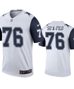 Dallas Cowboys #76 Xavier Sua-filo White Color Rush Legend Jersey - Men - Robokeg