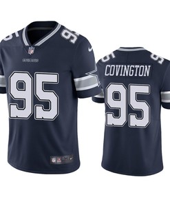 Dallas Cowboys #95 Christian Covington Navy Vapor Untouchable Limited Jersey - Men - Robokeg