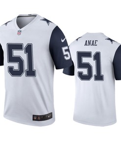 Dallas Cowboys Bradlee Anae White Color Rush Legend Jersey - Robokeg