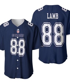Dallas Cowboys Ceedee Lamb #88 Great Player Nfl American Football Game Navy 2019 Jersey Style Gift For Cowboys Fans Baseball Jersey - Robokeg