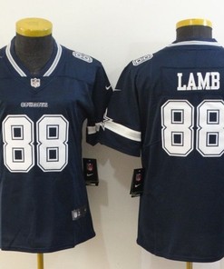 Dallas Cowboys Ceedee Lamb #88 Nfl 2020 Navy Womens Jersey - Robokeg