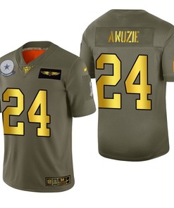 Dallas Cowboys Chidobe Awuzie 2019 Salute To Service Nfl 100 Mens Jersey Metallic - Robokeg