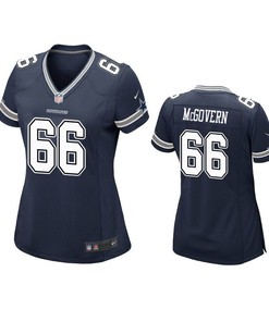 Dallas Cowboys Connor Mcgovern 2019 Nfl Draft Navy Game Womens Jersey - Robokeg