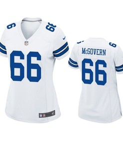 Dallas Cowboys Connor Mcgovern 2019 Nfl Draft White Game Womens Jersey - Robokeg