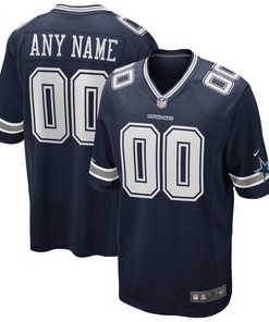 Dallas Cowboys Custom Game Jersey - Navy Custom Jerseys Nfl - Robokeg