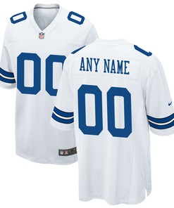 Dallas Cowboys Custom Game Jersey - White Custom Jerseys Nfl - Robokeg