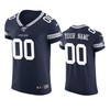 Dallas Cowboys Custom Navy 100th Season Vapor Elite Jersey - Robokeg