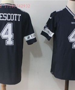 Dallas Cowboys Dak Prescott #4 2020 Nfl Black Jersey Jersey - Robokeg