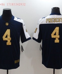 Dallas Cowboys Dak Prescott #4 2020 Nfl Blue Jersey Jersey - Robokeg