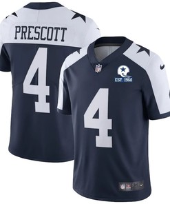 Dallas Cowboys Dak Prescott #4 Nfl 2020 Navy Jersey - Robokeg