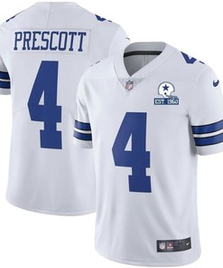 Dallas Cowboys Dak Prescott #4 Nfl 2020 White Jersey - Robokeg