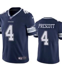 Dallas Cowboys Dak Prescott Navy 100th Season Vapor Limited Jersey - Robokeg