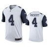 Dallas Cowboys Dak Prescott White Color Rush Legend Jersey - Men - Robokeg