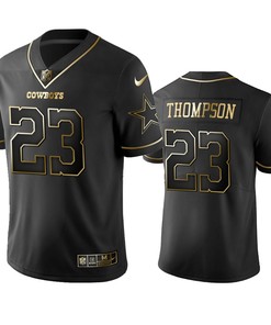 Dallas Cowboys Darian Thompson Black 2019 Vapor Limited Golden Edition Jersey - Robokeg
