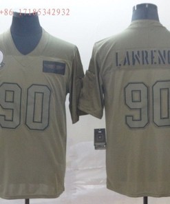 Dallas Cowboys Demarcus Lawrence #90 2020 Nfl Grey Jersey Jersey - Robokeg