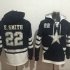 Dallas Cowboys Emmitt Smith #22 Nfl 2020 Black Hoodie Jersey - Robokeg
