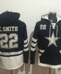 Dallas Cowboys Emmitt Smith #22 Nfl 2020 Black Hoodie Jersey - Robokeg