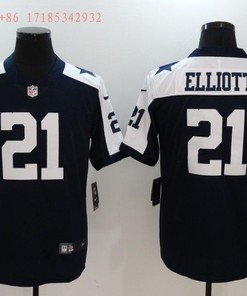 Dallas Cowboys Ezekiel Elliott #21 2020 Nfl Black Jersey Jersey - Robokeg