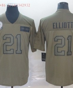 Dallas Cowboys Ezekiel Elliott #21 2020 Nfl Grey Jersey Jersey - Robokeg