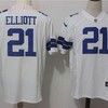Dallas Cowboys Ezekiel Elliott #21 2020 Nfl White Jersey Jersey - Robokeg