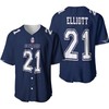 Dallas Cowboys Ezekiel Elliott #21 Great Player Nfl American Football Game Navy 2019 Jersey Style Gift For Cowboys Fans Baseball Jersey - Robokeg