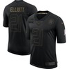 Dallas Cowboys Ezekiel Elliott #21 Nfl 2020 Black Jersey - Robokeg