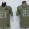 Dallas Cowboys Ezekiel Elliott #21 Nfl 2020 Camo Jersey - Robokeg