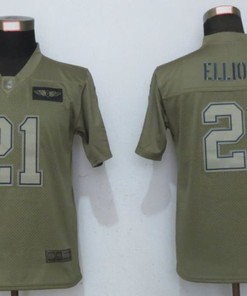 Dallas Cowboys Ezekiel Elliott #21 Nfl 2020 Camo Jersey - Robokeg