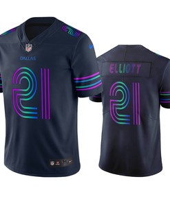 Dallas Cowboys Ezekiel Elliott Navy Vapor Limited City Edition Jersey - Robokeg