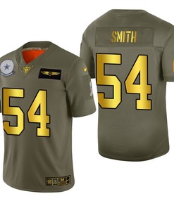 Dallas Cowboys Jaylon Smith 2019 Salute To Service Nfl 100 Mens Jersey Metallic - Robokeg