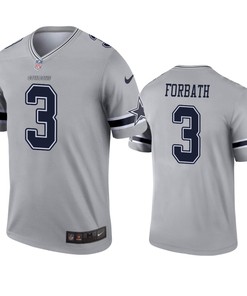 Dallas Cowboys Kai Forbath Gray Inverted Legend Jersey - Robokeg