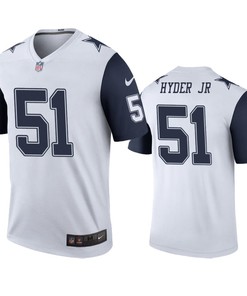 Dallas Cowboys Kerry Hyder Jr White Color Rush Legend Jersey - Mens - Robokeg