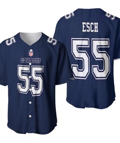 Dallas Cowboys Leighton Vander Esch #55 Great Player Nfl American Football Game Navy 2019 Jersey Style Gift For Cowboys Fans Baseball Jersey - Robokeg