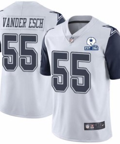 Dallas Cowboys Leighton Vander Esch #55 Nfl 2020 Light Grey Jersey - Robokeg