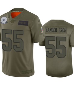 Dallas Cowboys Leighton Vander Esch Camo 2019 Salute To Service Limited Jersey - Robokeg