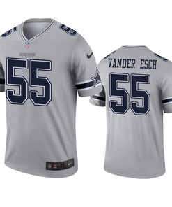 Dallas Cowboys Leighton Vander Esch Gray Inverted Legend Jersey - Robokeg