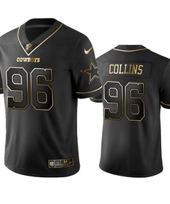 Dallas Cowboys Maliek Collins Black Golden Edition 2019 Vapor Untouchable Limited Jersey - Mens - Robokeg