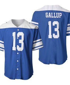 Dallas Cowboys Michael Gallup #13 Nfl American Football Dak Royal Rivalry Throwback 3d Designed Allover Gift For Cowboys Fans Baseball Jersey - Robokeg