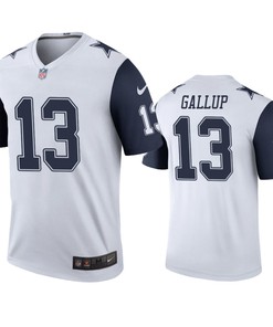 Dallas Cowboys Michael Gallup White Color Rush Legend Jersey - Men - Robokeg