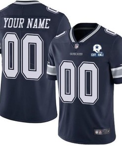 Dallas Cowboys Nfl 2020 Personalized Custom Navy Custom Jersey - Robokeg