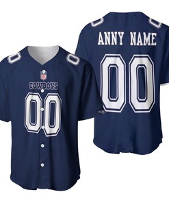 Dallas Cowboys Nfl American Football Game Navy 2019 Jersey Style Custom Gift For Cowboys Fans Baseball Jersey - Robokeg
