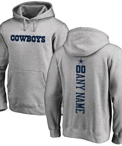 Dallas Cowboys Nfl Pro Line By Branded Personalized Playmaker Pullover Hoodie - Heather Gray - Robokeg