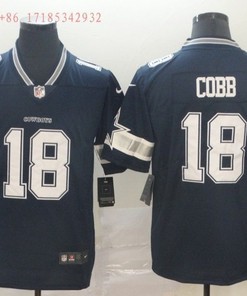 Dallas Cowboys Randall Cobb Ii #18 2020 Nfl Black Jersey Jersey - Robokeg