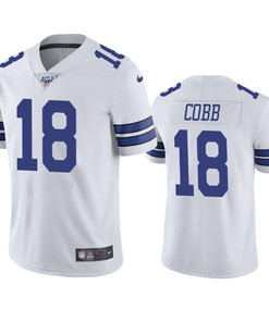 Dallas Cowboys Randall Cobb White 100th Season Vapor Limited Jersey - Robokeg
