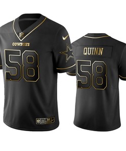 Dallas Cowboys Robert Quinn Black Golden Edition 2019 Vapor Limited Jersey - Mens - Robokeg
