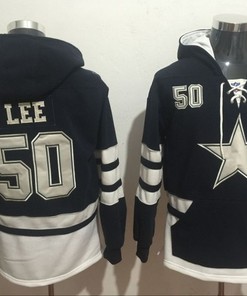 Dallas Cowboys Sean Lee #50 Nfl 2020 Black And White Hoodie Jersey - Robokeg