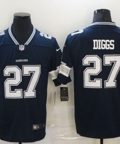 Dallas Cowboys Trevon Diggs #27 Nfl 2020 Black Blue Jersey - Robokeg