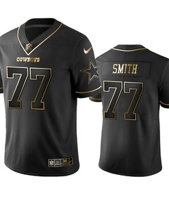 Dallas Cowboys Tyron Smith Black Golden Edition 2019 Vapor Untouchable Limited Jersey - Mens - Robokeg